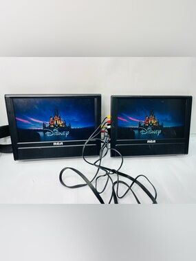 🔥🔥SET 2 RCA DRC79982  9” Screen DVD Player Headrest Monitors With AC Adapters
